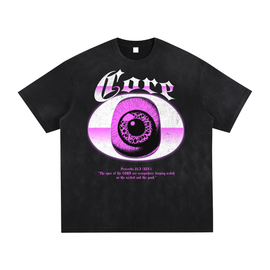Lords Eyes Core, Vintage Washed Hand-Frayed T-Shirt