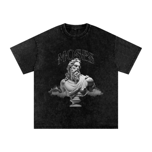 Like A Bull Core. Snow Washed Oversized Cotton T-Shirt